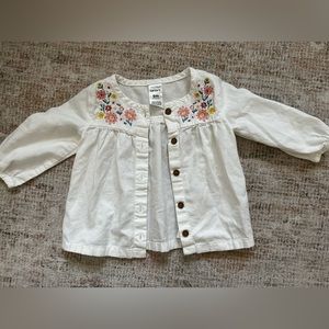 Infant girls button down